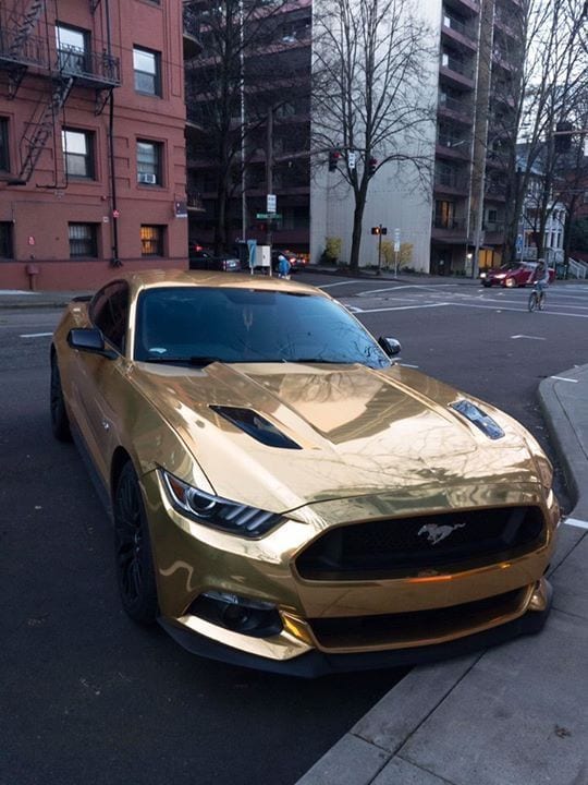 MUSTANG GOLD LUXURY CAR