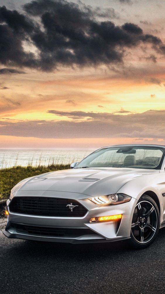 MUSTANG GREY SUNSET WALLPAPER