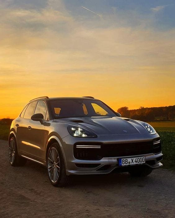 PORSCHE Cayenne SUNSET WALLPAPER