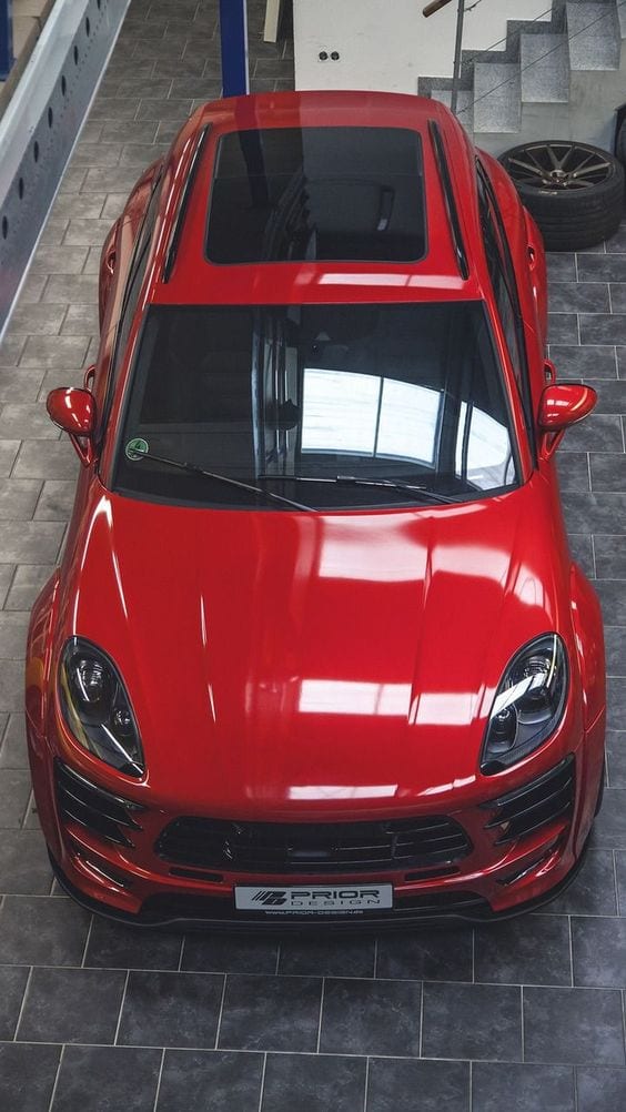 PORSCHE RED Cayenne SUV