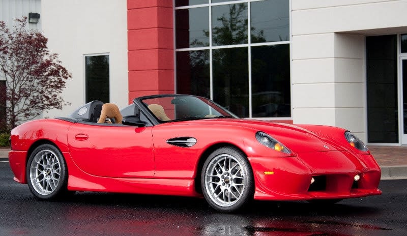 Panoz 2014 Red Convertible Car