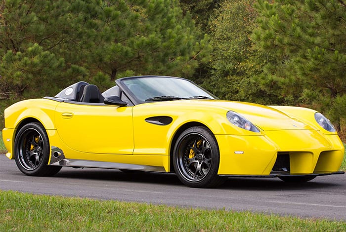 Panoz LLC esperante spyder gt yellow car