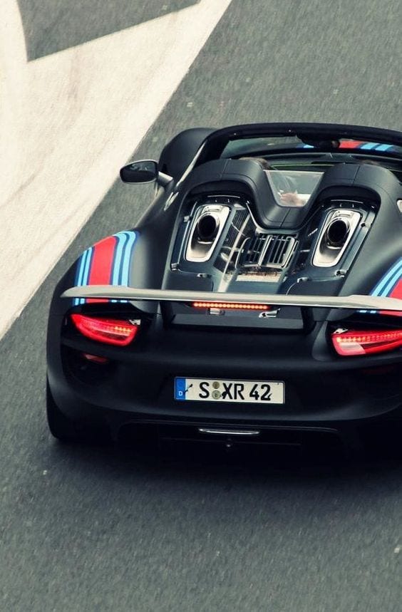 Porsche 918 spyder BLACK MATTE