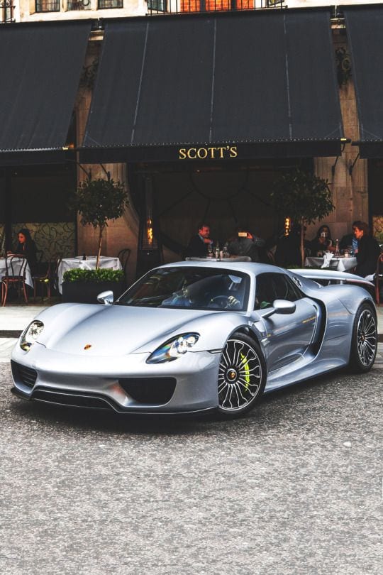 Porsche 918 spyder SILVER