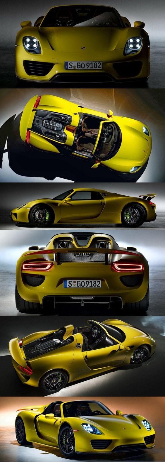 Porsche 918 spyder YELLOW