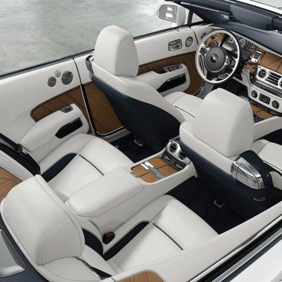 ROLLS ROYCE ALL WHITE INTERIOR