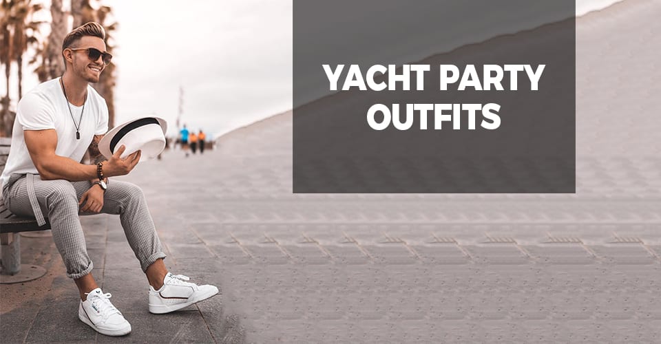 White t-shirt and fedora to wear at yacht party