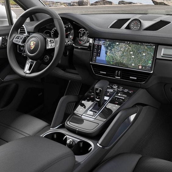 Porsche black interior