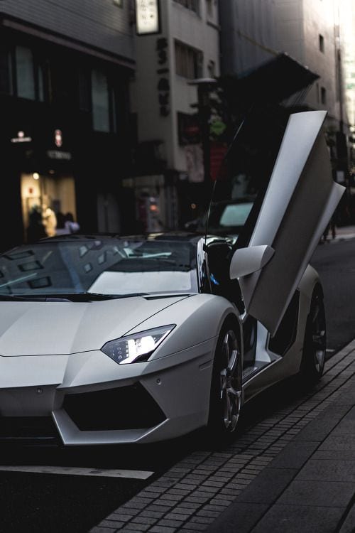 LAMBORGHINI PINK OPEN DOORS