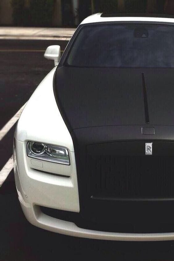 Matte Black & White Rolls Royce Ghost