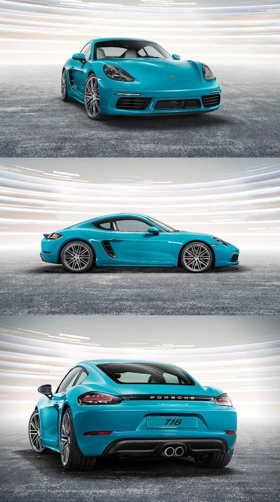Porsche 718 Cayman AQUA BLUE