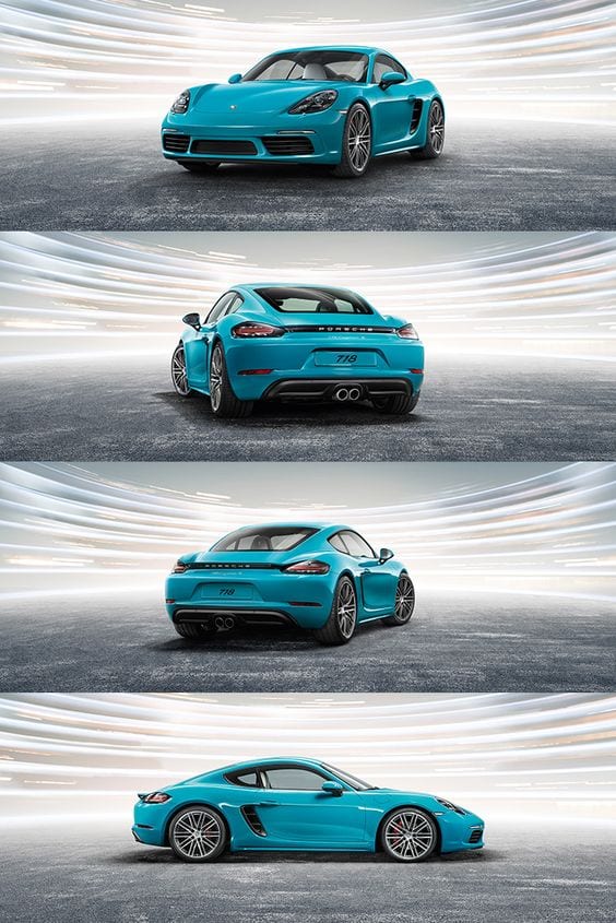 Porsche 718 Cayman BLUE IMAGES