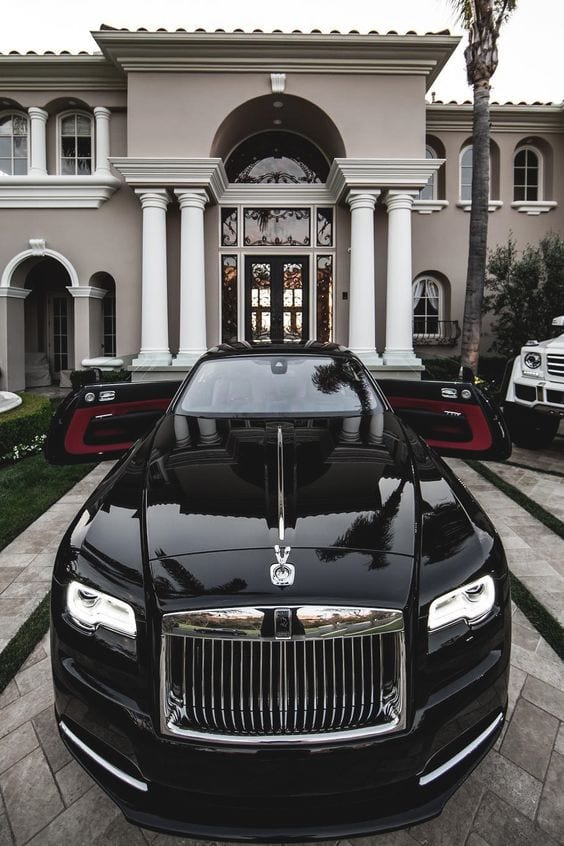 ROLLS ROYCE BLACK CHROME WALLPAPER