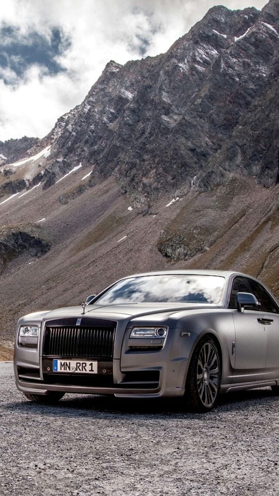 ROLLS ROYCE GREY MATTE WALLPAPER