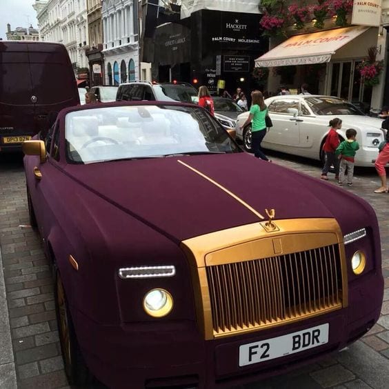 rolls royce pink matte