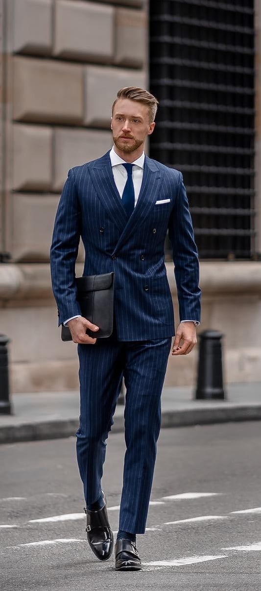 Mens Blue Suit Formal Ideas