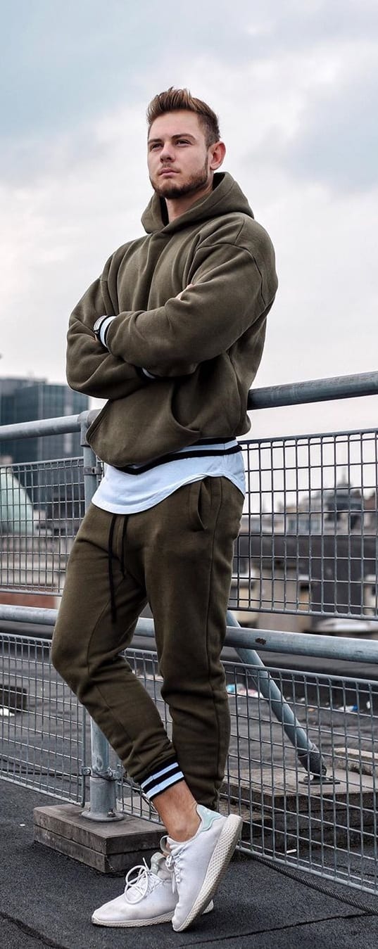 Military Green Hoodie- Street Style FashionMilitary Green Hoodie- Street Style Fashion