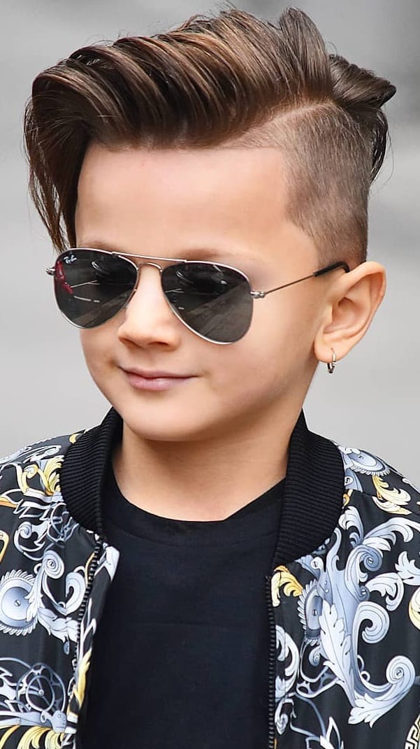 Pompadour Haircut Style for Boys