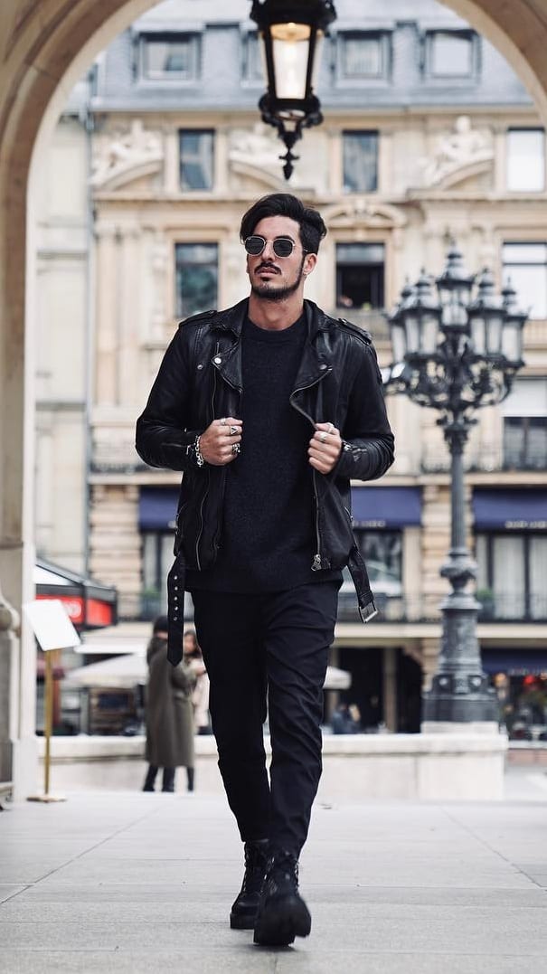 ALL BLACK OUTFIT for fall season