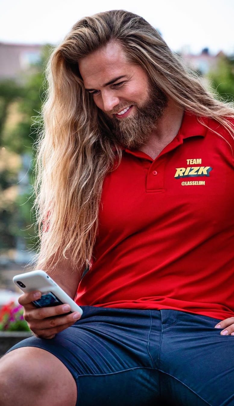 Long Straight Hair and Beard For Men