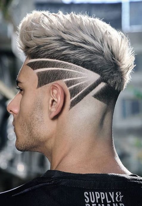 Fade Design Haircut for New Year's Eve