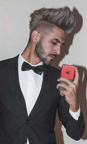 Pompadour Hairstyle look for Men to try this New Year