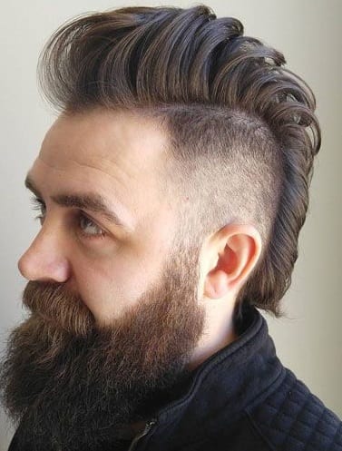 Sexy Mohawk with Beard look for 2020