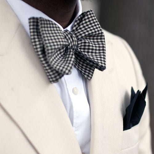 Black-And-White-Checked-Bow-Tie