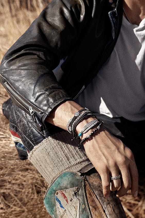 Black-Silver-Bracelets-to-wear-on-1