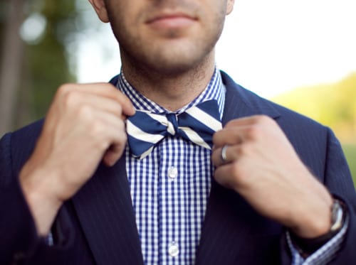 Blue-And-White-Bow-Tie