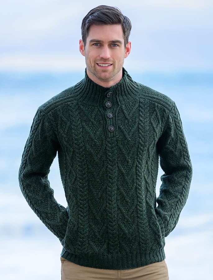 Green-Knit-Sweater
