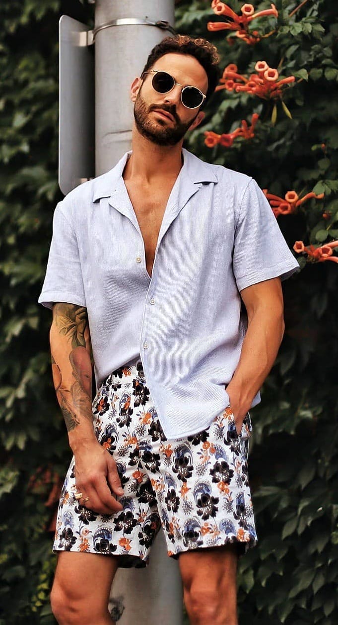 Printed Shorts and Shirt Outfit