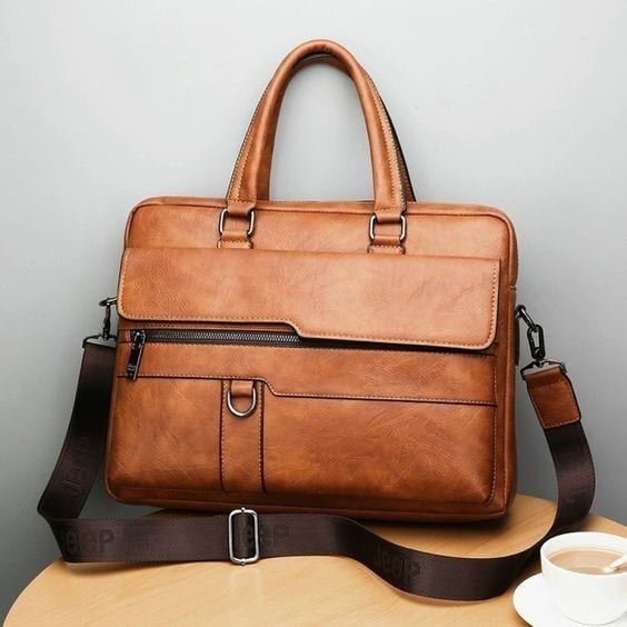 Brown Briefcase Handbag For Men