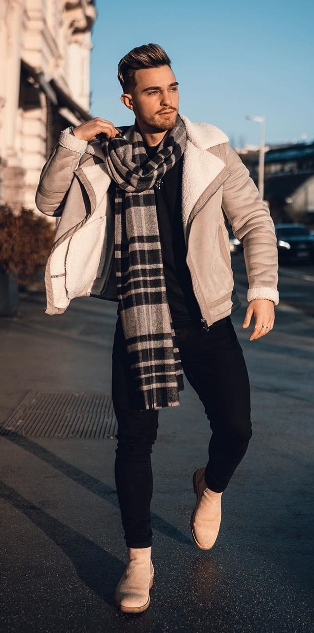 Woolen Scarf Style for men