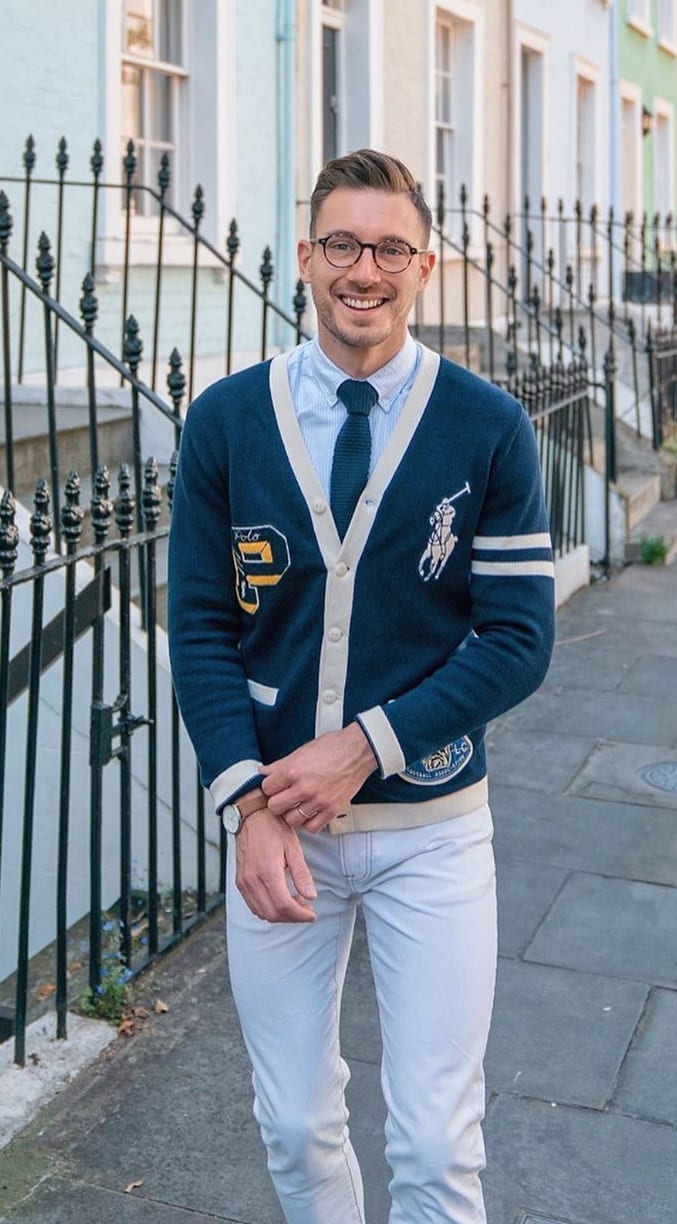 Cardigan For the Perfect Nerdy Boy Look