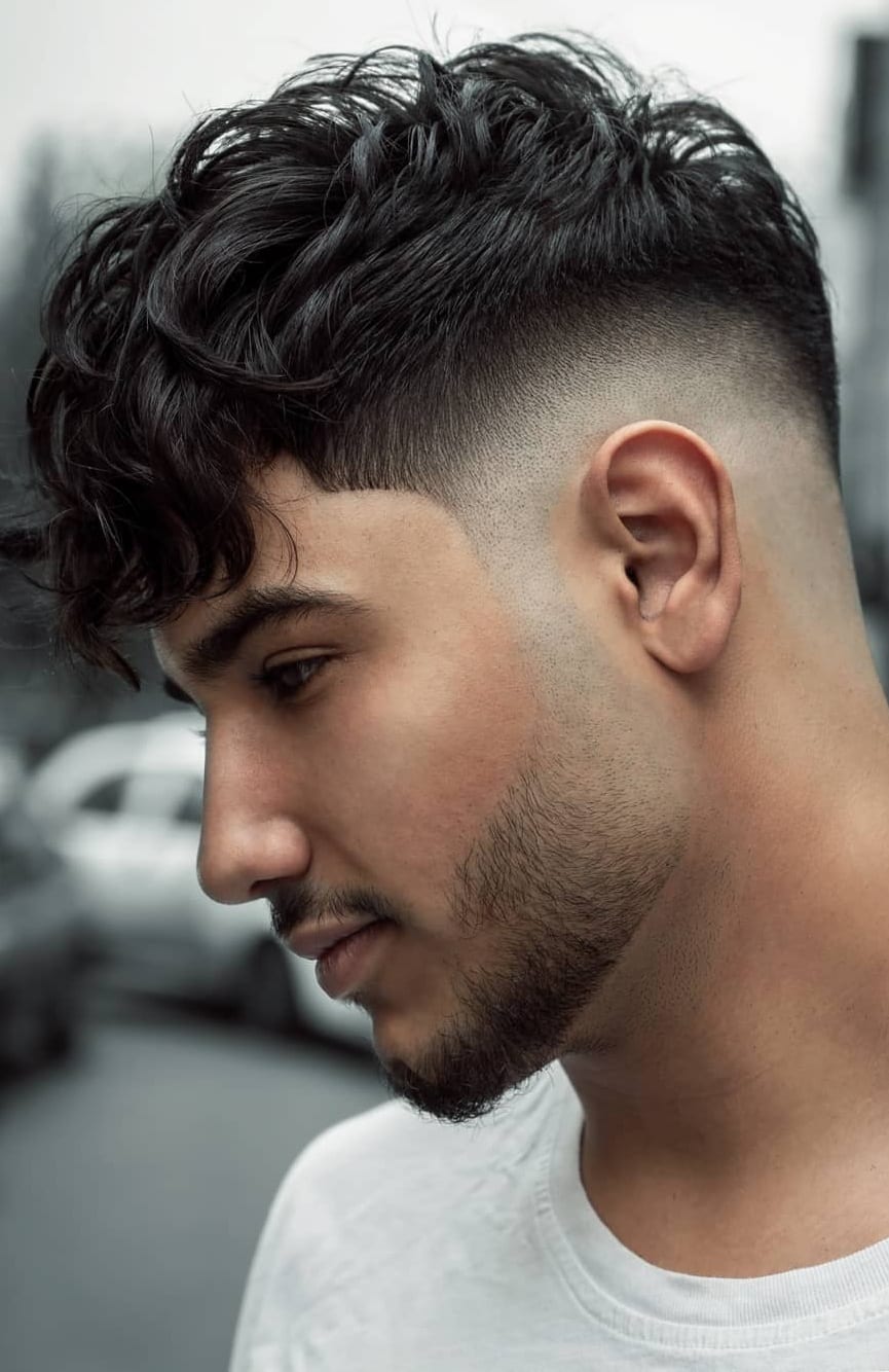 Messy Hair Fade Haircut for Men to try in 2020