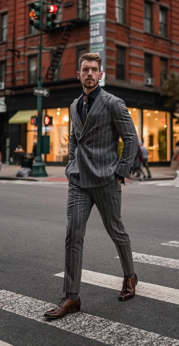 Striped Suit Outfit Ideas for March