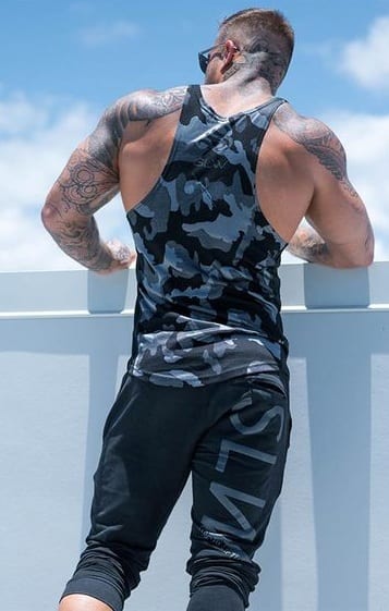 Camouflage Tank Top Outfits for Men