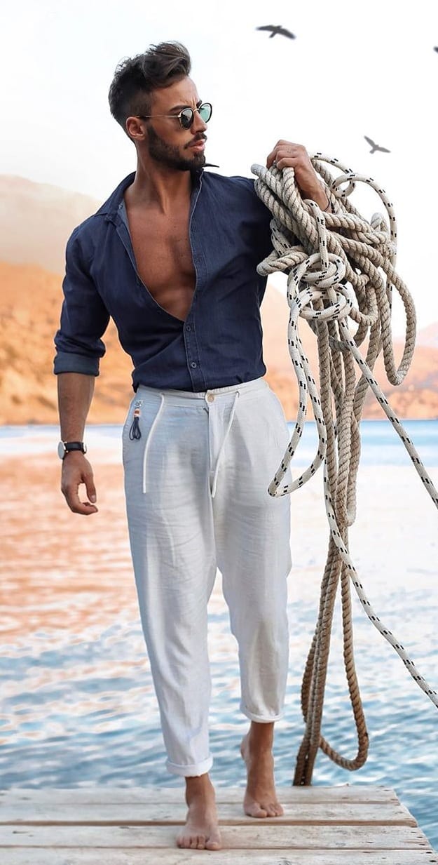Mens Linen Outfits for Summer 2020