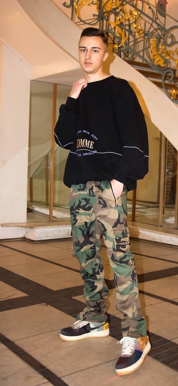 Rock the Camouflage Trousers this season
