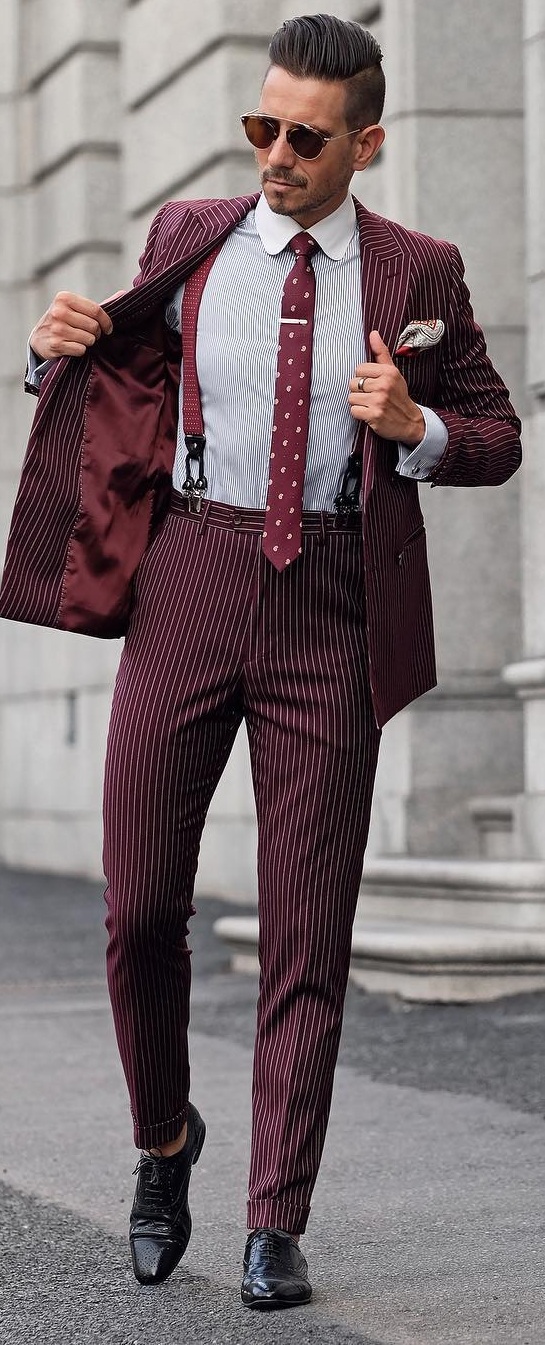 Suspender Suit Outfit Ideas