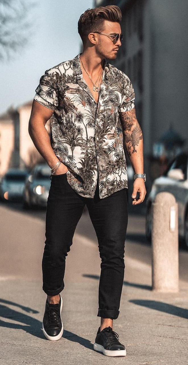 10 Floral Printed Shirts for Men