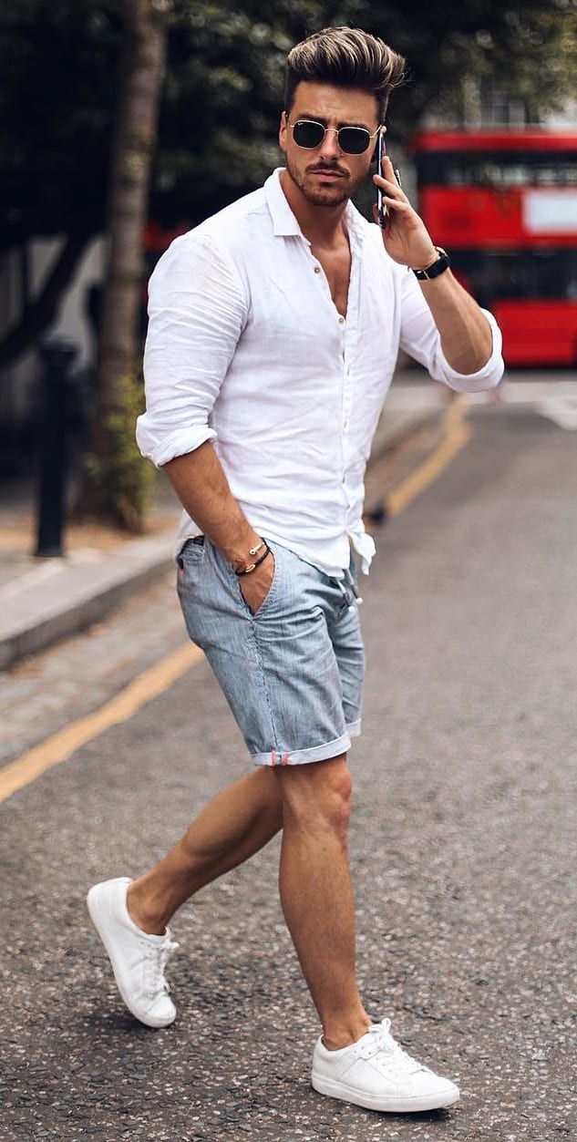 5 Denim Shorts Outfit for Men