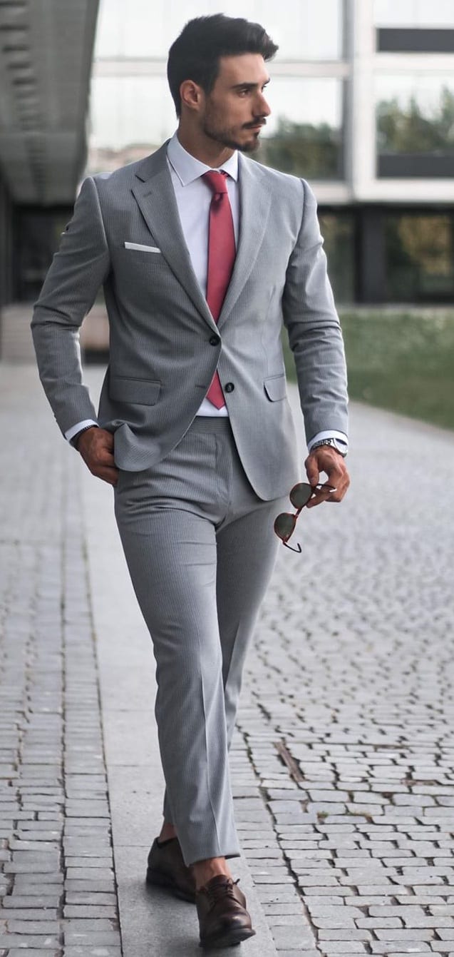 Best Grey Suit Outfit Ideas