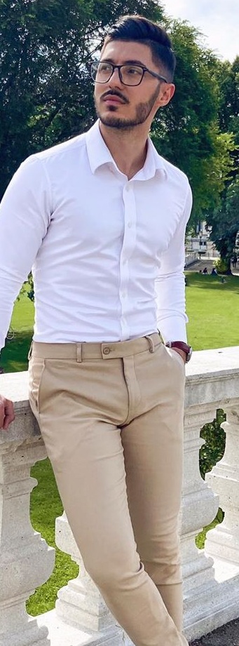 White Dress Shirt and Dress Pants Outfit Ideas