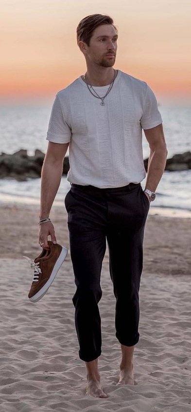 Casual Beach Vacation Outfit Ideas for Men