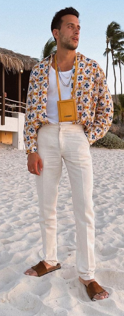 Stylish Beach Vacation Look for Men