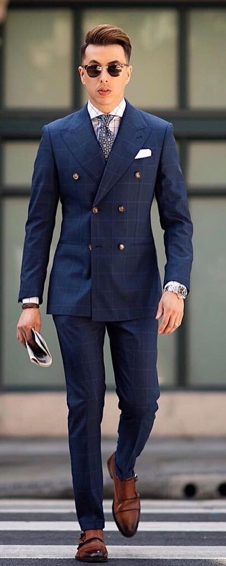 Mens Blue Suit Outfit- Timeless Fashion