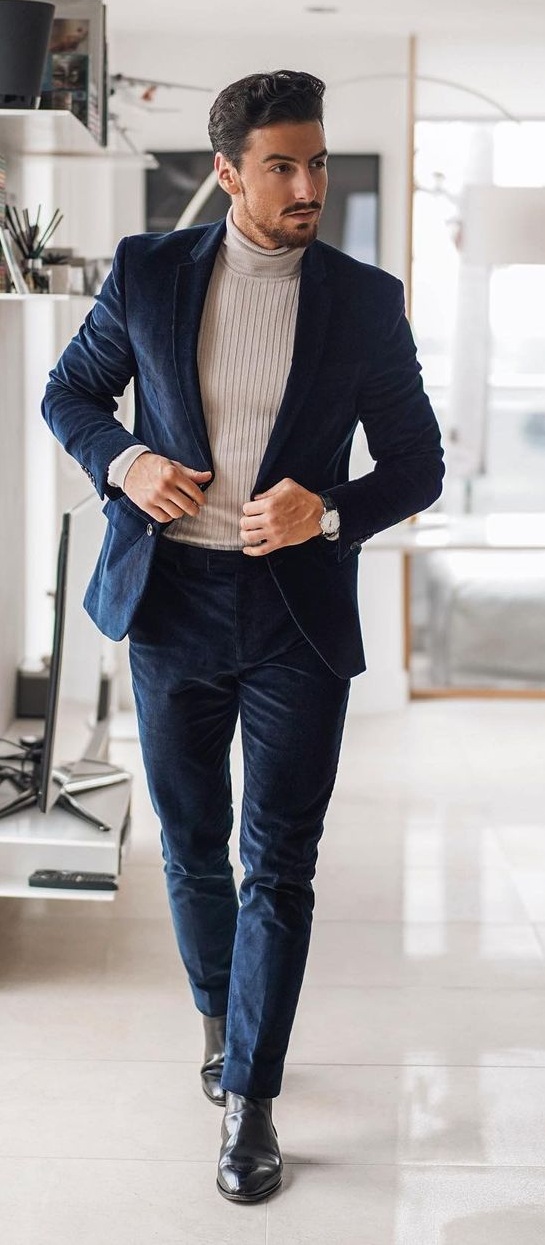 How To Style a Navy Suit