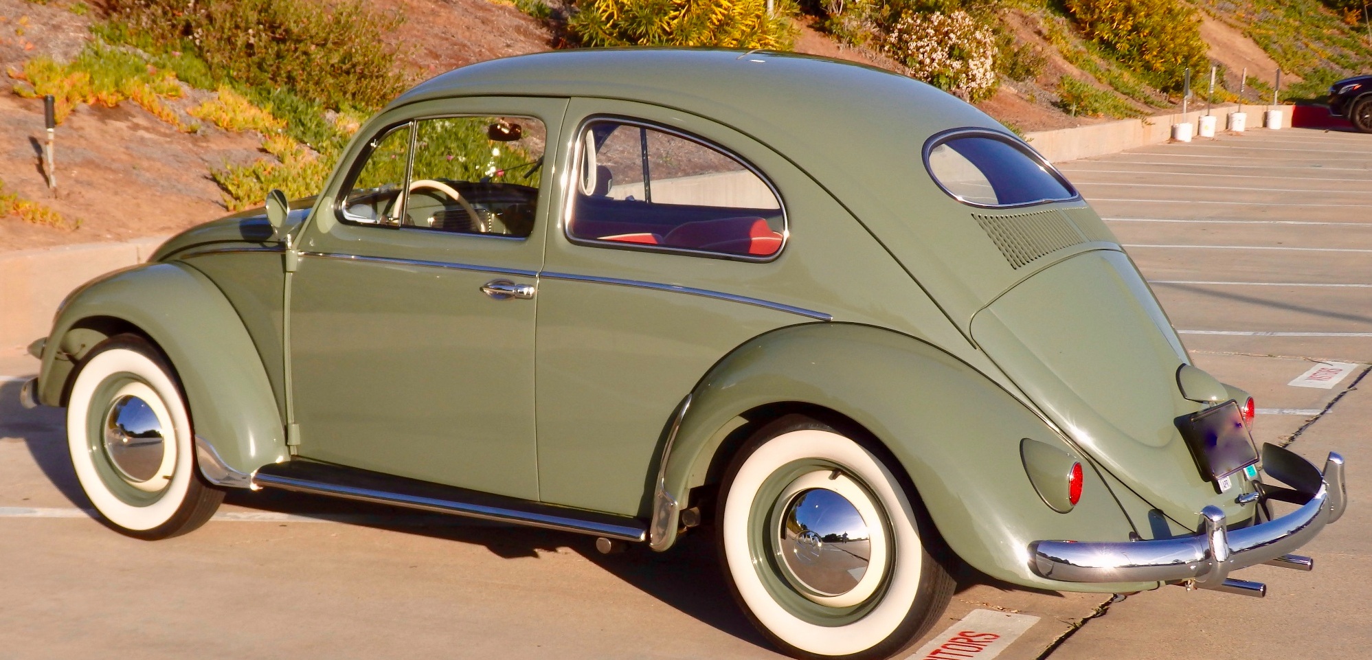 The Amazing Olive Green Volkswagen 1963 Beetle